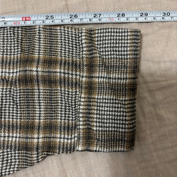 $248 NWT John Varvatos Cole Shirt Men's XXL 2XL Button Down Tan Plaid Mauvewood - Picture 11 of 12